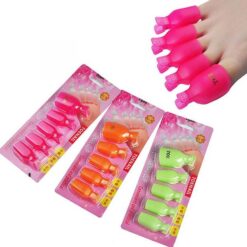 5pcs Plastic Nail Art Toe Soaker Off Clip UV Gel Polish Remover Clips
