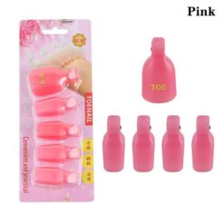 5pcs Plastic Nail Art Toe Soaker Off Clip UV Gel Polish Remover Clips-8
