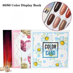 60 And 80 Colors Various Designs Of Nail Gel Polish Display Card Book Color Board