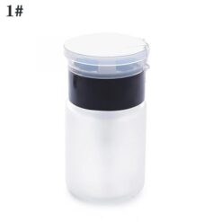 60ML Empty Press Pump Dispenser Refillable Nail Polish Remover Cleaner Bottles-5