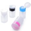 60ML Empty Press Pump Dispenser Refillable Nail Polish Remover Cleaner Bottles