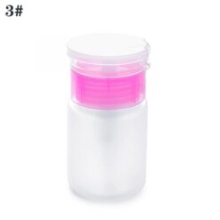 60ML Empty Press Pump Dispenser Refillable Nail Polish Remover Cleaner Bottles-7