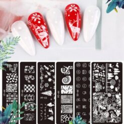 Tấm dập móng tay bằng thép không gỉ 6x12cm PP01-PP24