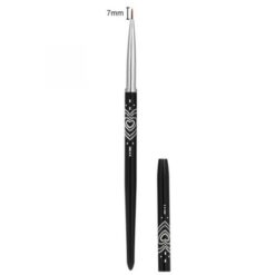 7mm of Nail Liner Brush With Black Metal Handle And Diamond Inlaid