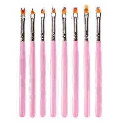 8 Types Wooden Handle DIY Nail Art Brush One Stroke Flower Painting Petal Brush