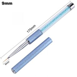 9mm of Nail Liner Brush With Pearl Inside Acrylic Handle and Cap