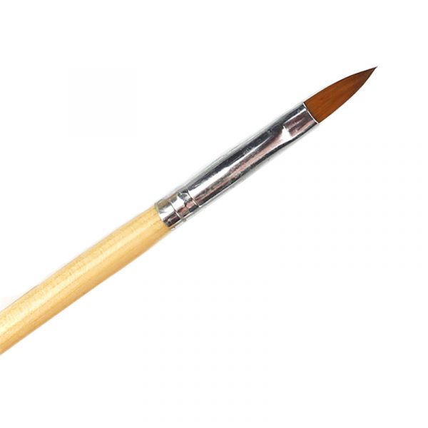 Acrylic Nail Brush With Natural Wooden Handle