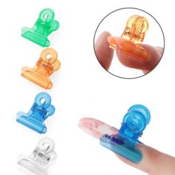 Kẹp bấm móng cong hình chữ C bằng nhựa acrylic Dụng cụ bấm móng tay cầm tay Dụng cụ nối dài bằng gel