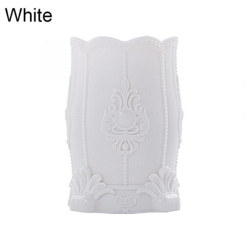 Antique Anaglyph Style Nail Art Brush Holder Nail Tools Storage Box-white