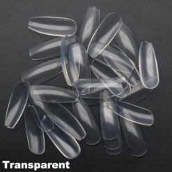 ballerina full cover tips in transparent color