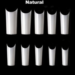 C Curve French nail tips in natural color
