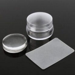 Con dấu nghệ thuật làm móng mờ hình cờ vua có nắp Silicone Jelly 3,6cm Dụng cụ làm móng