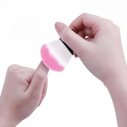 Crystal Embedded Handle Soft Nail Art Dust Brush Make Up Foundation Brush-4