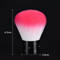 Crystal Embedded Handle Soft Nail Art Dust Brush Make Up Foundation Brush-5