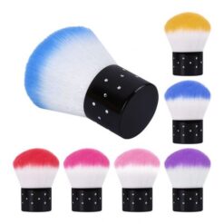 Crystal Embedded Handle Soft Nail Art Dust Brush Make Up Foundation Brush-6