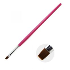 Detail of Gel Nail Brush With Rose Wooden Handle