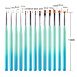 Detail of Multi-functional 13 Types Gradient Color Wooden Handle Nail Art Brush-2