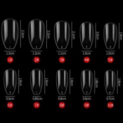 detail of short ballerina full cover nail tips-2