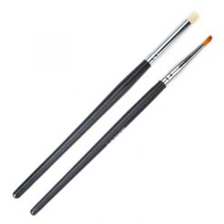 Detail of Two Types Wood Handle Gradient Color Change Nail Art Painting Brush