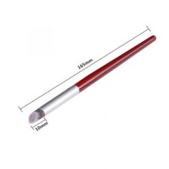 detail of Wood Handle Gradient Color Change Nail Art Dye Drawing Painting Angled Brush-3