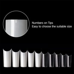 details of C Curve Well-less French Nail tips With Box-4