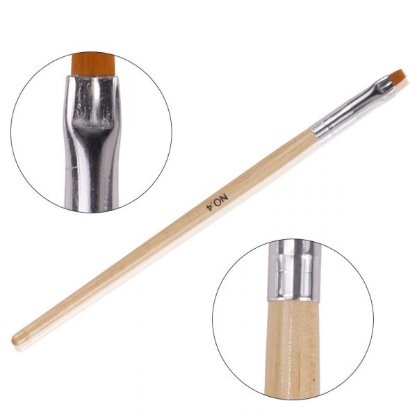 Details of Gel Nail Brush With Natural Wooden Handle