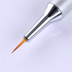 details of Nail Detail Liner Brush With Alloy Handle and Circles-3