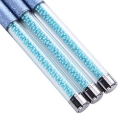 Details of Nail Liner Brush With Pearl Inside Acrylic Handle-2