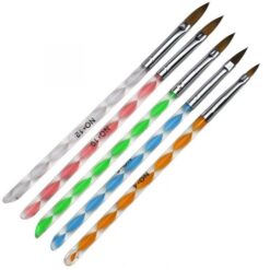 different size of Acrylic Nail Brush with Acrylic Handle