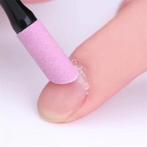Double-End Quartz Nail Cuticle Remover Dead Skin Pusher Trimmer-3
