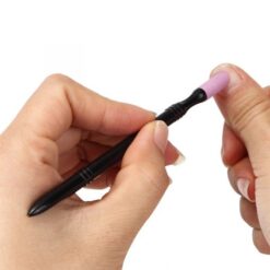 Double-End Quartz Nail Cuticle Remover Dead Skin Pusher Trimmer-6