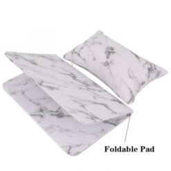 Fashionable Style Soft PU Leather Nail Art Hand Rest Cushion With Foldable Mat Pad Set-4