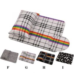 Fashionable Style Soft PU Leather Nail Art Hand Rest Cushion With Foldable Mat Pad Set-8