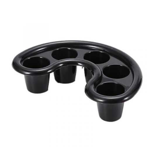 Five Holes Moon Shape Manicure Care Nail Soaking off Bowl-2