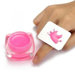 Four Shapes Stainless Mini Size Nail Art Color Palette Ring-2