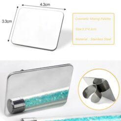 Four Shapes Stainless Mini Size Nail Art Color Palette Ring-4