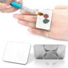 Four Shapes Stainless Mini Size Nail Art Color Palette Ring