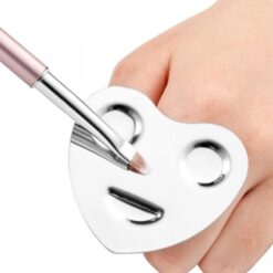 Four Shapes Stainless Mini Size Nail Art Color Palette Ring-7