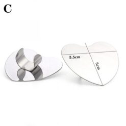 Four Shapes Stainless Mini Size Nail Art Color Palette Ring-C
