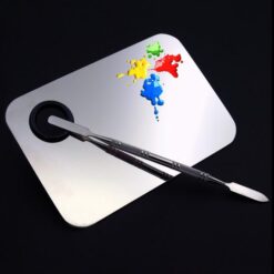 Four Shapes Stainless Steel Nail Art Makeup Color Palette-4