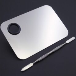 Four Shapes Stainless Steel Nail Art Makeup Color Palette-5