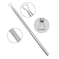 Gel Polish Remover Tools Triangle Head Stainless Steel Nail Cuticle Pusher-3