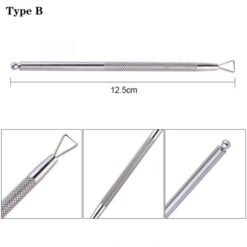 Gel Polish Remover Tools Triangle Head Stainless Steel Nail Cuticle Pusher-7