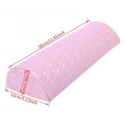 Half Moon PU Leather Manicure Cushion Pillow Arm Rest Holder With Sponge Inside-13