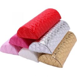 Half Moon PU Leather Manicure Cushion Pillow Arm Rest Holder With Sponge Inside-4