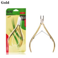High Quality Gold and silver Stainless Steel Cuticle Nippers D501-6