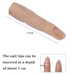 Highly Simulated Silicone Nail Art Practice Trainer Finger-3