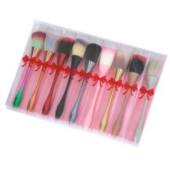 Long Slim Metallic Handle Soft Hair Nail Dust Cleaning Brush Face Makeup Brush-8