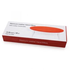 Microfiber Leather Nail Cushion Pillow With Two Holders-9