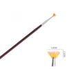 Nail Art Fan Shape Gradient Color Brush With Long Red Wood Handle